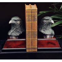 Bookends Eagle Bronzed Patina gift book self new  Bey-Berk   332711662702